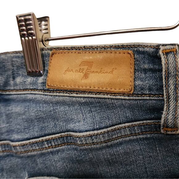 7 For All Mankind Luxe Vintage The ankle skinny Jeans Size 27 - Picture 5 of 9